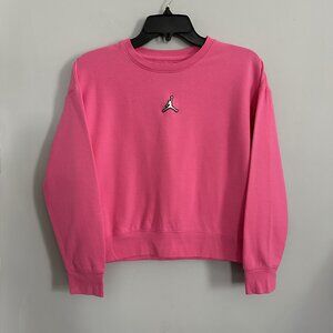 Jordan Pink Girls Crewneck Sweatshirt Size 12-13Y